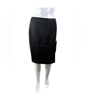 White House Black Market Satin Pencil Straight Stretch Skirt 4 Excellent